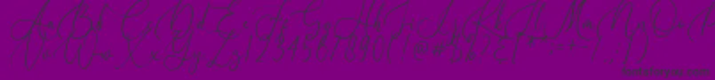 Birallina-Schriftart – Schwarze Schriften auf violettem Hintergrund