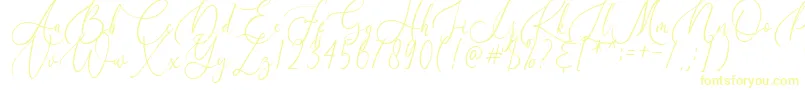 Birallina-Schriftart – Gelbe Schriften