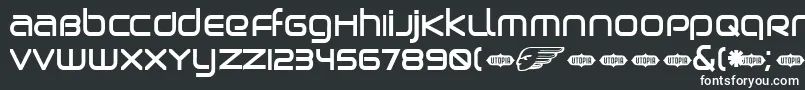 フォントBIRDB    – 黒い背景に白い文字