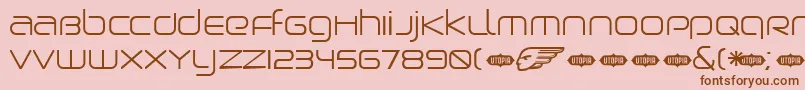BIRDL    Font – Brown Fonts on Pink Background