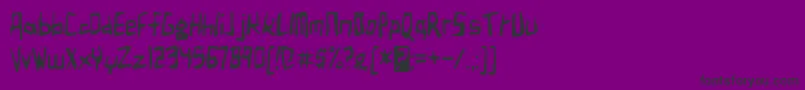 Шрифт birdland aeroplane – чёрные шрифты на фиолетовом фоне