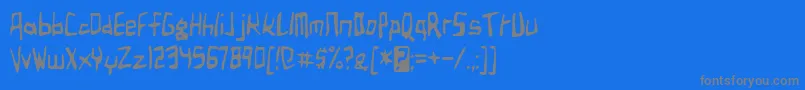 birdland aeroplane Font – Gray Fonts on Blue Background