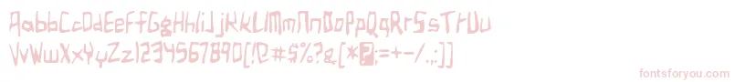 birdland aeroplane Font – Pink Fonts on White Background