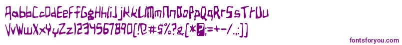 Шрифт birdland aeroplane – фиолетовые шрифты на белом фоне