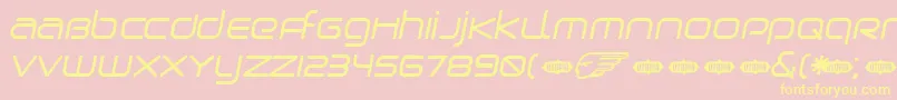 BIRDO    Font – Yellow Fonts on Pink Background