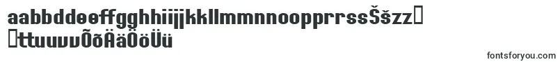 SfWillametteExtendedBold-Schriftart – estnische Schriften