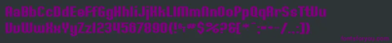 Шрифт SfWillametteExtendedBold – фиолетовые шрифты на чёрном фоне