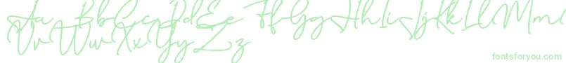 Birmingham Signature DAFONT-Schriftart – Grüne Schriften