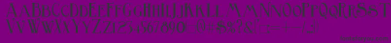 Birmingham-Schriftart – Schwarze Schriften auf violettem Hintergrund