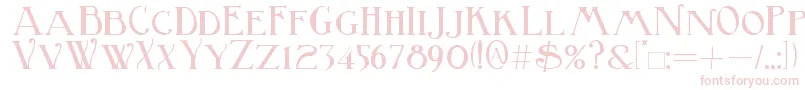 BirminghamBold Font – Pink Fonts on White Background