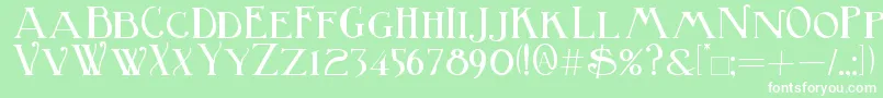 BirminghamBold Font – White Fonts on Green Background