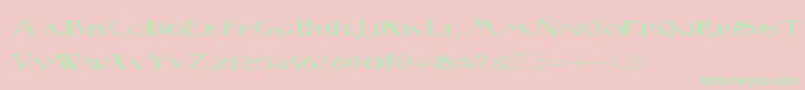 BirminghamSquat Font – Green Fonts on Pink Background