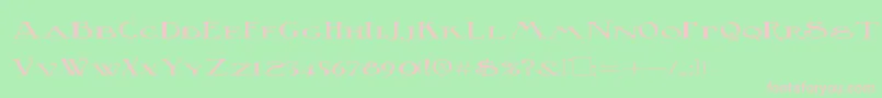 BirminghamSquat Font – Pink Fonts on Green Background