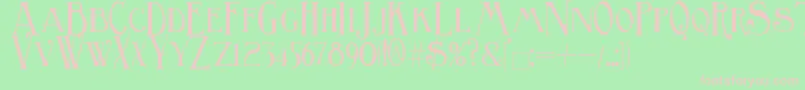 BirminghamTitling Font – Pink Fonts on Green Background