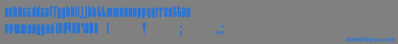 birthmark Font – Blue Fonts on Gray Background