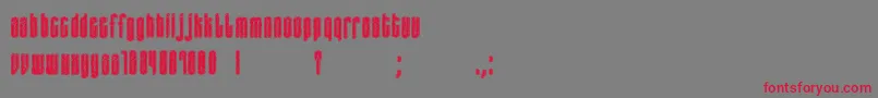 birthmark Font – Red Fonts on Gray Background