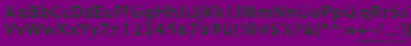 Шрифт BIRTR    – чёрные шрифты на фиолетовом фоне