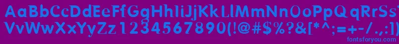 BIRTR    Font – Blue Fonts on Purple Background