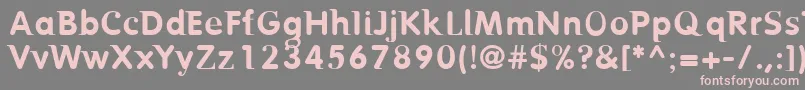 BIRTR    Font – Pink Fonts on Gray Background