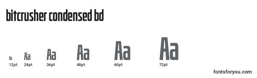 Bitcrusher condensed bd Font Sizes