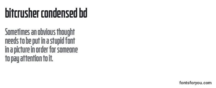 Bitcrusher condensed bd Font
