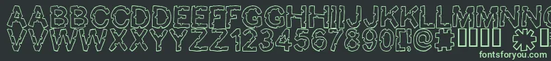 BITEME Font – Green Fonts on Black Background