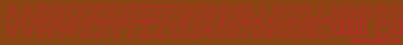 BITEME Font – Red Fonts on Brown Background