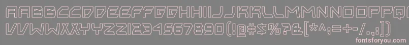 biting my nails ol Font – Pink Fonts on Gray Background