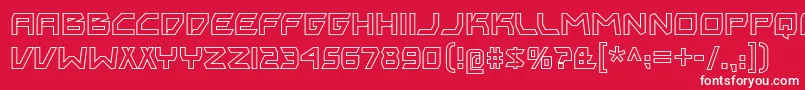 biting my nails ol Font – White Fonts on Red Background