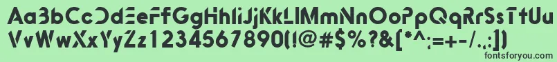 Bitink Font – Black Fonts on Green Background