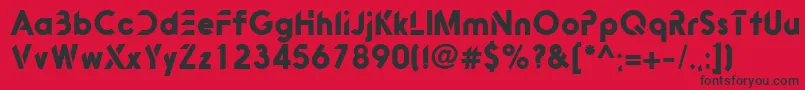 Bitink Font – Black Fonts on Red Background