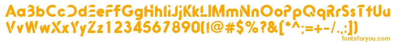 Bitink Font – Orange Fonts on White Background