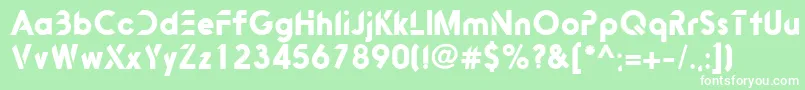 Bitink Font – White Fonts on Green Background