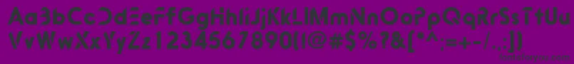 Fonte Bitink – fontes pretas em um fundo violeta