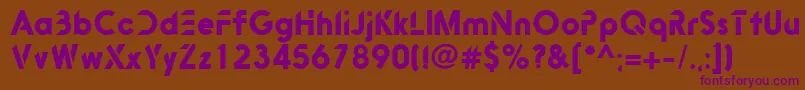 Bitink Font – Purple Fonts on Brown Background