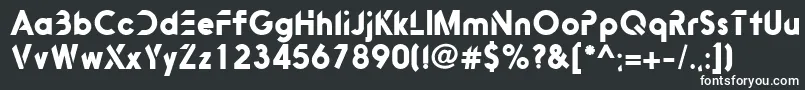 Шрифт Bitink – белые шрифты на чёрном фоне