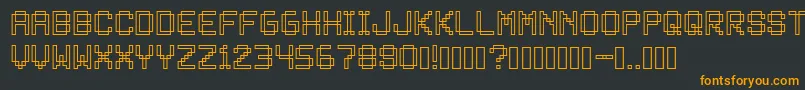Шрифт Bitless – оранжевые шрифты на чёрном фоне