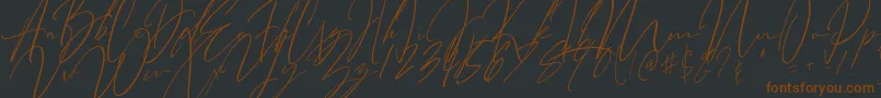 Bitter Mind Font – Brown Fonts on Black Background
