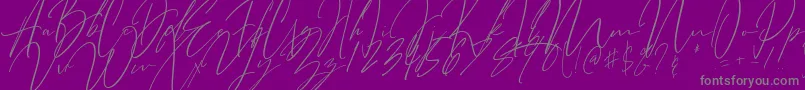 Bitter Mind Font – Gray Fonts on Purple Background