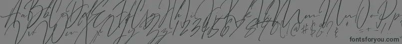 Bitter Mind Font – Black Fonts on Gray Background