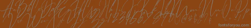 Шрифт Bitter Mind – серые шрифты на коричневом фоне