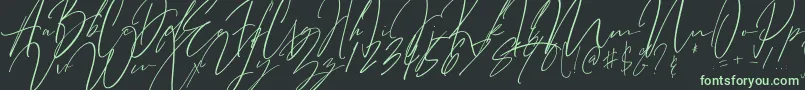 Шрифт Bitter Mind – зелёные шрифты на чёрном фоне
