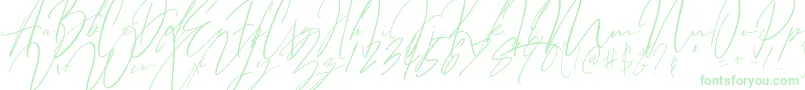 フォントBitter Mind – 白い背景に緑のフォント