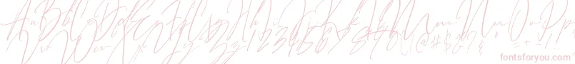 フォントBitter Mind – 白い背景にピンクのフォント