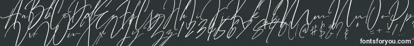 Bitter Mind-Schriftart – Weiße Schriften auf schwarzem Hintergrund