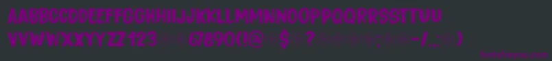 Шрифт Bitterbrush DEMO – фиолетовые шрифты на чёрном фоне