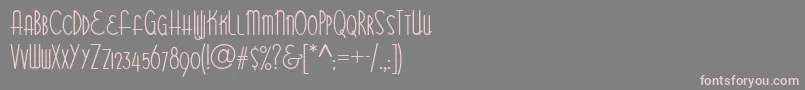 Bittersweet NF Font – Pink Fonts on Gray Background