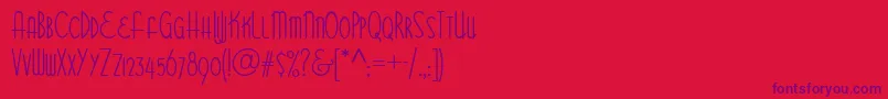 Bittersweet NF Font – Purple Fonts on Red Background