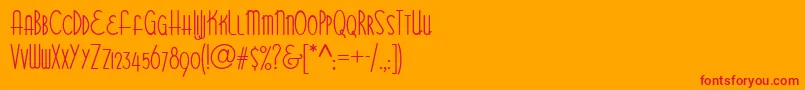 Bittersweet NF Font – Red Fonts on Orange Background