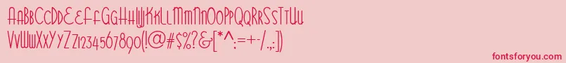 Bittersweet NF Font – Red Fonts on Pink Background